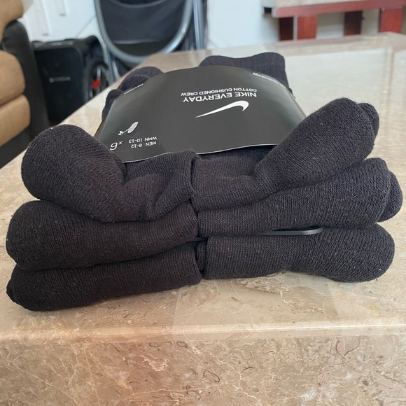 Unisex Nike Everyday Cotton Cushion Crew Socks - Picture 2 of 6